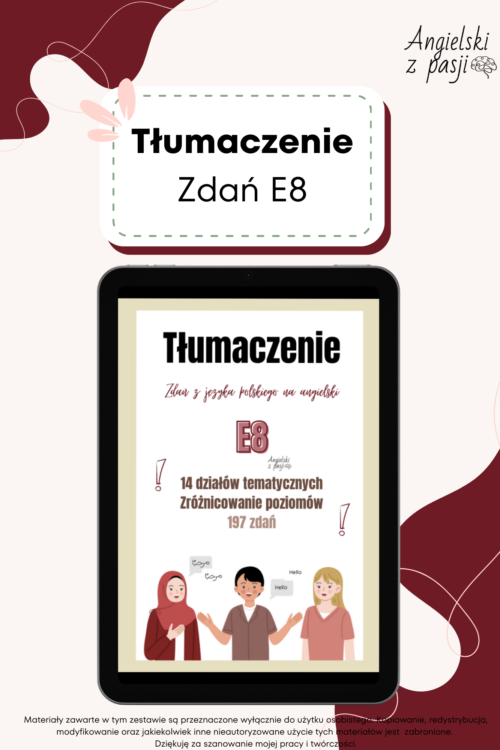 Tłumaczenia zdań E8