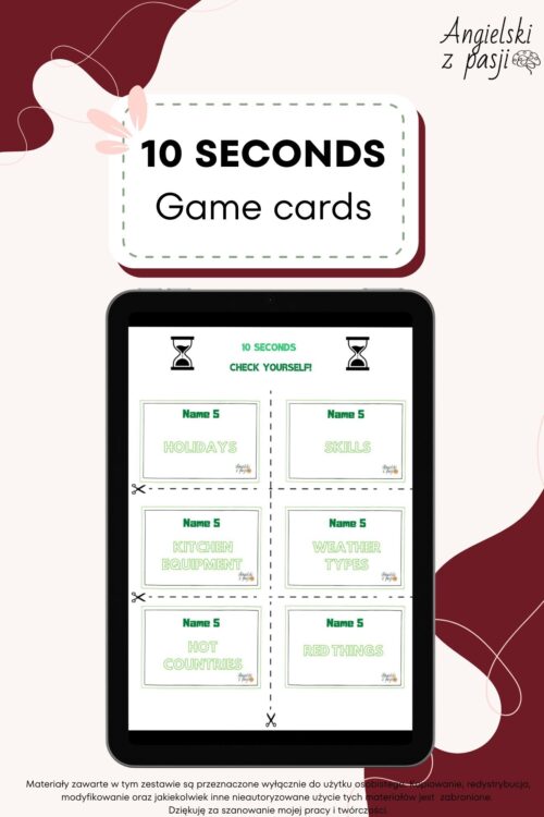 10 seconds Cards