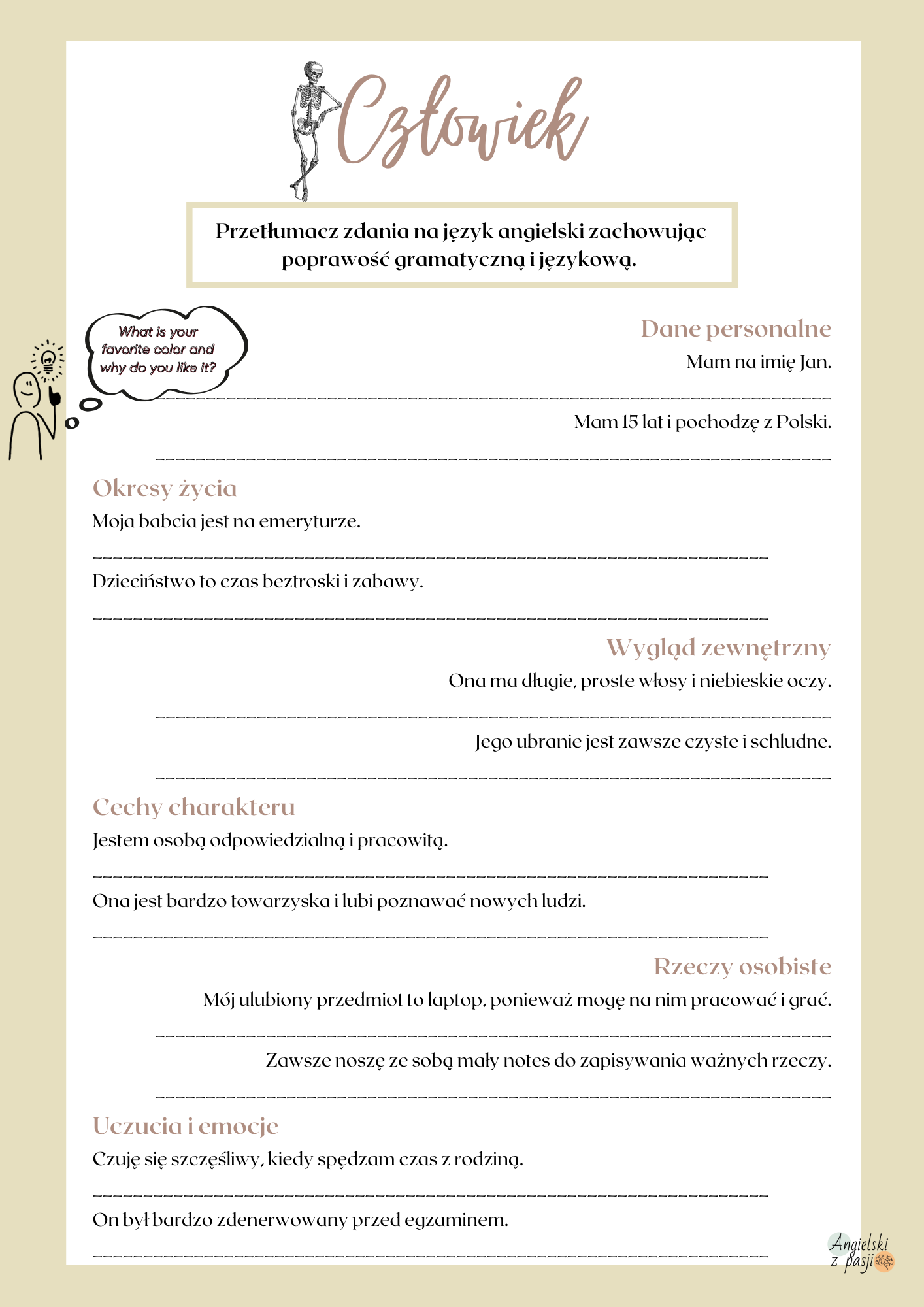 Tłumaczenia zdań E8 - obrazek 2