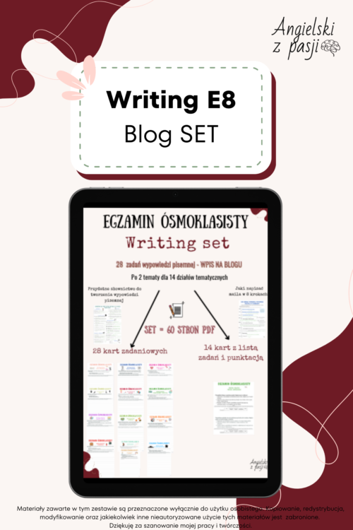 Writing E8 Blog SET