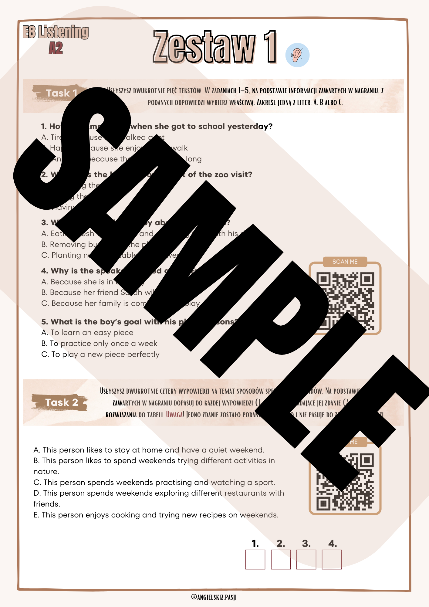 Listening E8 Set - obrazek 3