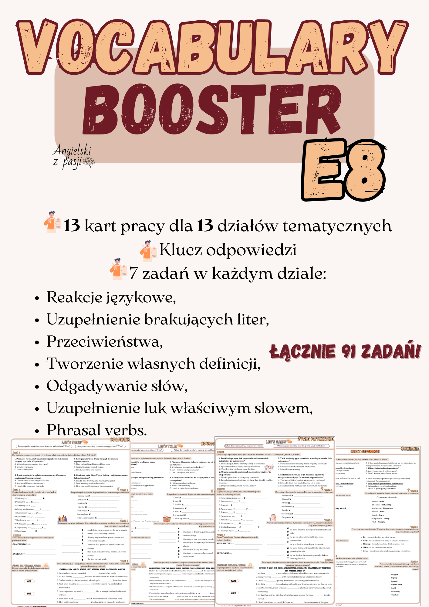 Vocabulary BOOSTER E8 - obrazek 2
